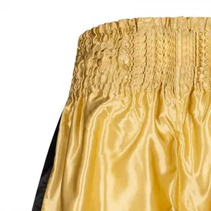 Golden MMA Boxing <b>Shorts</b> <b>Men</b> Elastic Waist Quick Dry Breathable Polyester Adult <b>Short</b> Style <b>Combat</b> Sports Apparel - Product Image 5