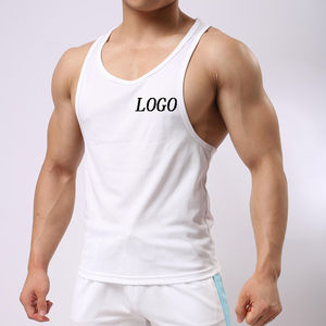 Débardeurs de sport pour hommes personnalisés de qualité supérieure, sans manches, pour la musculation et l'entraînement, style stringer - Product Image 2