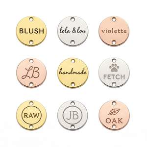 Vente en gros d'étiquettes de bijoux en métal personnalisées avec logo gravé au laser - Product Image 2