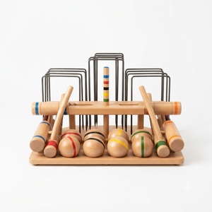 ค้อนไม้แข็งหลากสีอุปกรณ์กีฬามืออาชีพสำหรับสวน Croquet - Product Image 1