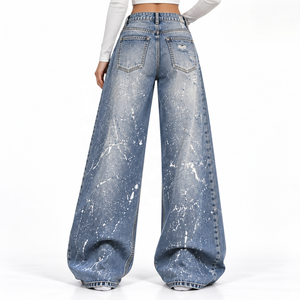 <b>Women</b> High Rise Jeans Supplier Rigid Denim Private Label for Casual Clothing Brands <b>S</b>-XL Factory Direct - Product Image 4