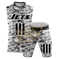 Ensemble sweat à capuche et short FQ Custom Ice Creamm Drip Outdoors pour enfants, maillots d'entraînement à manches courtes, uniformes de flag football