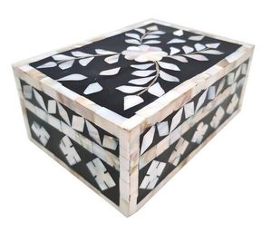 Caja de joyería de diseño único con incrustaciones de nácar, caja de almacenamiento decorativa de resina de lujo con incrustaciones de nácar, a un precio de fábrica muy bajo. - Product Image 2