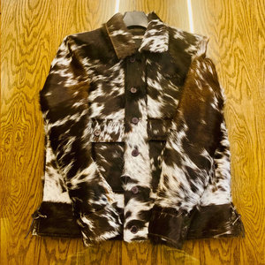 Chaqueta de cuero vacuno de primera calidad con diseño de logotipo personalizado, chaqueta de cuero vacuno para hombre en venta. - Product Image 4