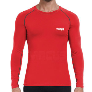 Camisetas deportivas térmicas para hombre de alta calidad con MOQ bajo, logotipo personalizado impreso, mejor precio. - Product Image 1