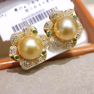 Pendientes de Perlas de Agua Dulce Naturales de Lujo Ligero para Mujer, Elegantes y Dignos, con Doble Perla, Nuevos y Elegantes - Product Image 4