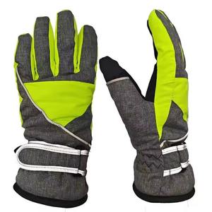 Guantes de Invierno Cálidos de Cuero para Esquí y Snowboard, Transpirables, Cómodos, Impermeables, Aislantes, con Dedos Completos, Correa de Muñeca Ajustable con Gancho y Bucle - Product Image 2