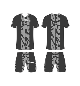 Conjunto de Uniforme de Fútbol Personalizado por Sublimación en Gris y Negro, Transpirable, para Entrenamiento, Venta al Por Mayor, Secado Rápido - Product Image 2