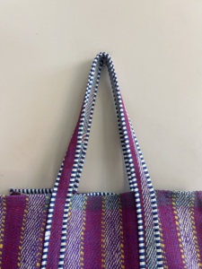 Bolso Tote Reversible Hecho a Mano Estilo Boho Vintage Kantha para Mujer, Bolso de Compras - Product Image 3