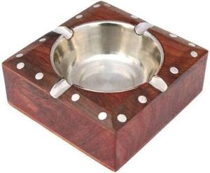 Cenicero Moderno de Madera de Pino Ecológico Hecho a Mano, Económico y Decorativo para Hogar, Balcón, Jardín, Uso en Mesa, M/S SHAAD HANDICRAFTS - Product Image 2