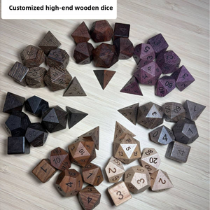Dados de Madera Personalizables de 16-20 mm con Esquinas Redondeadas para Juegos de Beber y Juegos de Mesa, Personalización Privada Disponible - Product Image 6