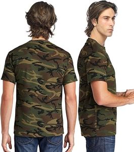 เสื้อยืดลายพรางแขนสั้นสำหรับผู้ชาย แห้งเร็ว เสื้อยืดลายพรางสำหรับเดินป่า ล่าสัตว์ เสื้อยืดลายพรางทางยุทธวิธี ระบายอากาศได้ดี - Product Image 2