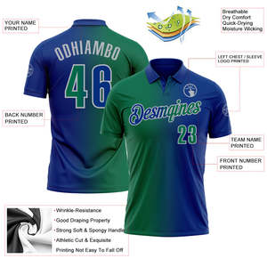 เสื้อโปโลทีมแบบไล่สีตามสั่ง ผู้ผลิตชุดกีฬา OEM ODM โรงงานผลิตเสื้อผ้ากีฬาโพลีเอสเตอร์ระบายอากาศได้ดี จัดส่งสินค้าจำนวนมากเพื่อการส่งออก - Product Image 3