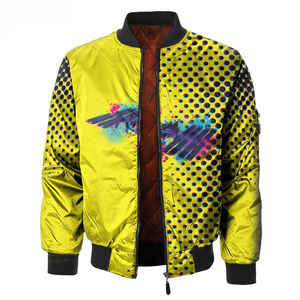 Chaqueta Bomber con Cremallera Frontal y Estampado de Camuflaje por Transferencia Térmica, Personalizada, de Poliéster Transpirable, Ropa Deportiva - Product Image 5