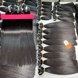 Meilleure vente Paquets de cheveux Remy vietnamiens Extensions de cheveux humains bruts non traités à cuticule alignée Longue durée en stock - Product Image 2