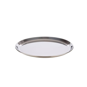 Platos Redondos Metálicos de Alta Calidad con Acabado Pulido, Placa de Acero Inoxidable con Acabado Espejo, Pieza Única - Product Image 1