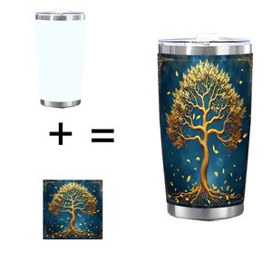 20oz Stainless Steel Tumbler Double Wall <b>Insulated</b> Thermal <b>Cup</b> For Office Commuter Drinkware - Product Image 1