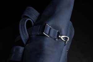 Genuine Leather <b>Roll</b> Top <b>Backpack</b> Mens Executive Laptop Bag Cowhide Travel Rucksack Polished Grain Finish LTBP-0134 - Product Image 4