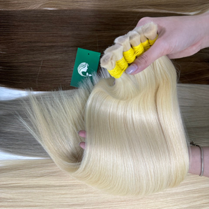 Cuticules cheveux alignés de qualité supérieure en vrac vietnamien cheveux naturels blonds 613 vierge cuticule alignée extension de cheveux humains - Product Image 2