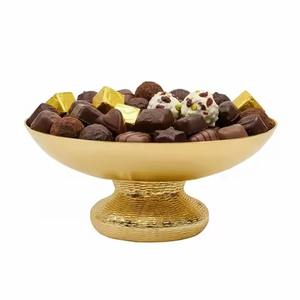 Bol à chocolat en métal, bol de service en acier inoxydable pour bonbons, fruits secs, en-cas - Product Image 1