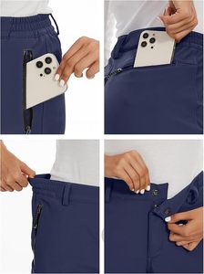 Pantalones Deportivos para Mujer Mountain Hardwear, Color Azul Marino, Elásticos, Transpirables, con Bolsillos con Cremallera y Logotipo Frontal, para Actividades al Aire Libre - Product Image 2