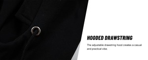 Men's Grey Quarter <b>Zip</b> <b>Hooded</b> Sweatshirt Fleece Casual Autumn Wear Regular Fit Solid Color Pocket Design - Product Image 3