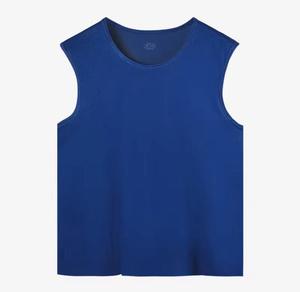 <b>Men's</b> O-Neck Patchwork Breathable <b>Sequined</b> Knitted Tank <b>Top</b> Casual Wear 100% Polyester - Product Image 1