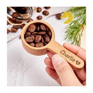 Milk Powder Taking Wooden <b>Coffee</b> <b>Scoops</b> With Engraved Sayings Long Handle Minimalist Design For <b>Coffee</b> Lovers - Product Image 6