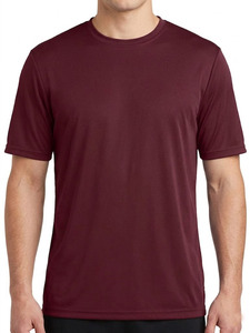 Men's Solid Color Short Sleeve T-<b>Shirt</b> <b>100</b>% <b>Polyester</b> Quick Dry O-Neck Regular Fit Casual Jersey Knitted Top - Product Image 2