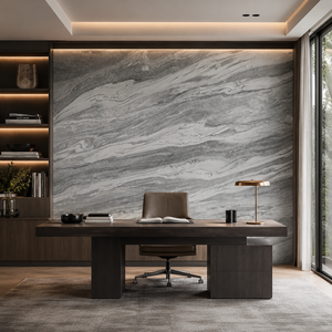 Revestimiento de Pared Flexible de Mármol Blanco Panda de Súper Calidad, Lámina de Piedra Natural para Cocina, Baño y Hotel - Product Image 1