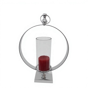 <b>Square</b> Stainless Steel & Glass Lantern with Glass Sleeve Heat Resistant Handmade Customizable Print Home Decor - Product Image 4