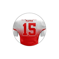 Uniforme de football américain professionnel, tissu polyester et élasthanne respirant, impression numérique pour tournoi, extensible, personnalisable