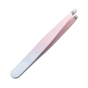 2026 Wholesale Stainless Steel Curved Tip Durable Eyebrow Tweezers with False Eyelash <b>Clip</b> Eyebrow Tweezers - Product Image 2