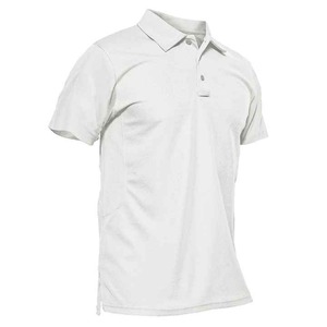 Chemises en tricot uni pour hommes populaires, respirantes, confortables, personnalisées, de haute qualité, à séchage rapide, à manches courtes, pour le golf - Product Image 2