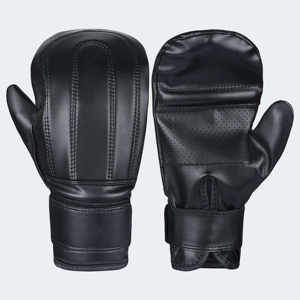 Gants de boxe et de MMA en cuir à demi-doigts pour entraînement professionnel sur sac de frappe lourd - Product Image 1