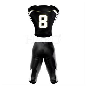 Customized American Football Uniform High Performance Fabric Sweat Wicking Material With Personalized Logo And Number - Product Image 2