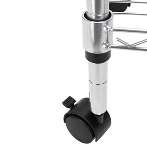 Étagère de cuisine à 4 niveaux, support pour four à micro-ondes, étagère de travail, chariot de rangement pratique - Product Image 5