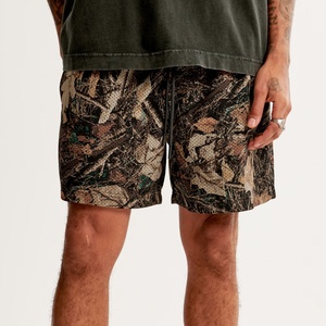 Mens Workout Athletic Cargo Shorts Front Logo Spandex/Polyester Canvas Fabric Quick Dry Mid Waist Drawstring Closure Formal - Product Image 5
