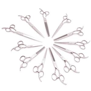 Tijeras de Entresacar de Acero Inoxidable con 32 Dientes, Punta Redonda, Mango Largo, para Uso en Peluquerías (Para Diestros) - Product Image 2