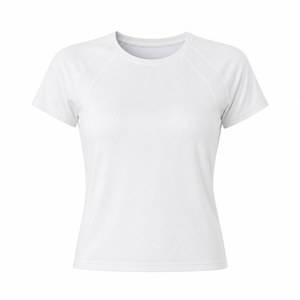 T-shirt de sport athlétique personnalisé pour femme, manches courtes, col rond, compression dynamique, ajusté, régulation thermique, maillot de sport d'été OEM ODM - Product Image 3