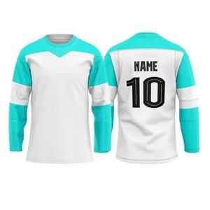 Uniforme de Hockey sobre Hielo, Jersey y Pantalones Cortos Personalizados, Conjunto de Equipo 100% Poliéster, Cintura Elástica con Bloques de Color, Secado Rápido, Alta Absorción de Humedad - Product Image 4