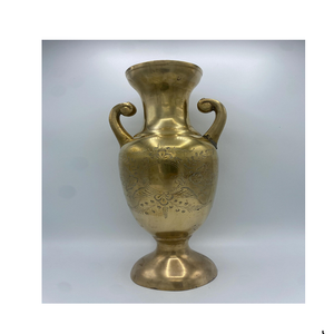 Vases de centre de table en métal doré martelé pour mariage, vente en gros - Product Image 4