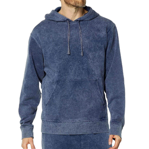 Sudadera con Capucha para Hombre, Lavada al Ácido, 100% Algodón, Ecológica, Impermeable, Transpirable, de Diseño Exclusivo, al por Mayor - Product Image 1