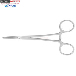 Pinzas Hemostáticas Crile Curvas de Acero Inoxidable 5.5, Alicates Quirúrgicos Manuales con Mordazas Largas Serradas y Mecanismo de Bloqueo para Uso General - Product Image 2