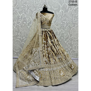 ชุดเจ้าสาวอินเดียกำมะหยี่คอลเลกชันสำหรับเจ้าสาวกับงาน zarkhan โดย fabzone - Product Image 1