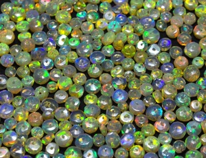 Perles d'Opale de Feu Naturelle Éthiopienne Welo, Perles Rondelles d'Opale Facettées de 3-5 mm, Perles d'Opale en Vrac pour la Fabrication de Bijoux en Gros - Product Image 3