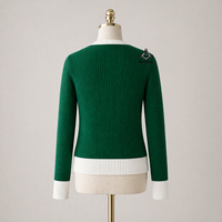HMR Großhandel USA Damen-Sorority-Fraternity Chenille-Stickerei Umweltfreundliche Vintage Winter-Strickjacken mit Knöpfen