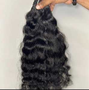 Extensiones de Cabello Natural Indio Mkvvk, Cabello Humano Virgen Remy 100% Rizado, Mechones con Doble Trama a Máquina, Tamil Nadu - Product Image 2