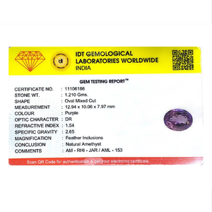 พลอยอะมีทิสต์สีเขียวทรงรีขนาด 6.05 กะรัต สำหรับเครื่องประดับชั้นดี - Product Image 4