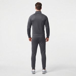 Conjunto deportivo casual con cremallera para hombre, corte ajustado. Conjunto deportivo con cremallera para invierno, traje de jogging de alta calidad para hombre, conjunto deportivo de alto rendimiento. - Product Image 2